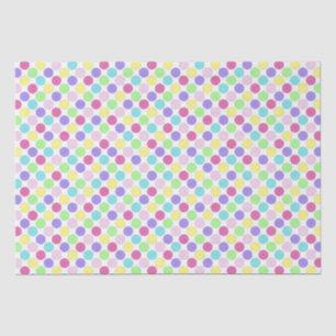 Papier Mousseline Pois colorés amusants