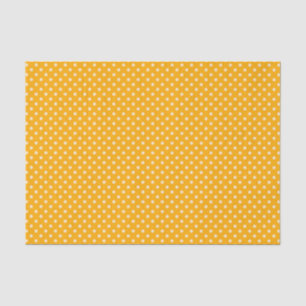 Papier Mousseline Pois de crème sur jaune