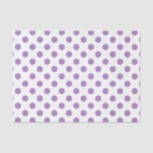 Papier Mousseline Pois de lavande sur blanc