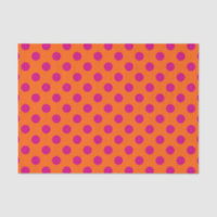 Pois Fuchsia orange