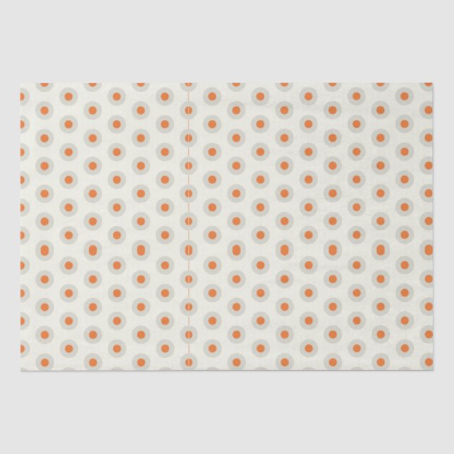 Papier Mousseline Pois gris avec centre jaune pp3 (Recto)