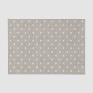 Papier Mousseline Pois mignon de toile de jute
