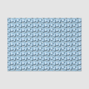 Papier Mousseline Pois minuscule sur l'arrière - plan bleu pour le