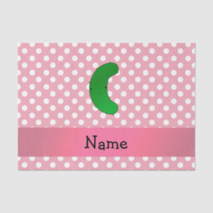 Papier Mousseline Pois nommé personnalisé de rose de conserves au