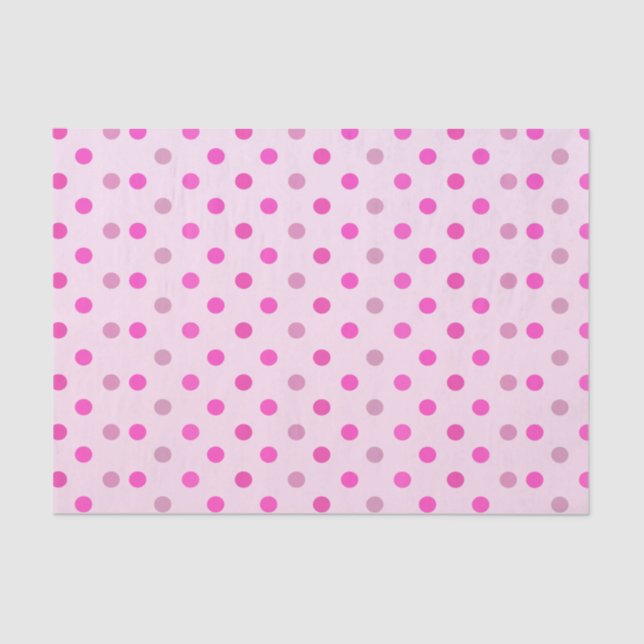 Papier Mousseline Pois pastel rose et violet (Recto)