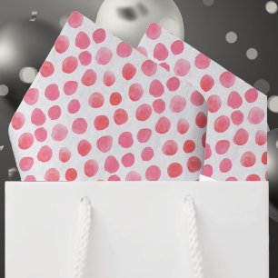 Papier Mousseline Pois rose
