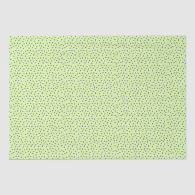 Papier Mousseline Pois roses simples avec Arrière - plan vert clair (Recto)