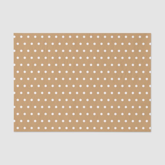 PAPIER MOUSSELINE POIS TAN & WHITE (Recto)