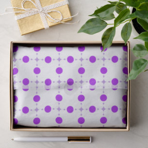 Papier Mousseline Pois violets, Motif à points Polka, points, pointi