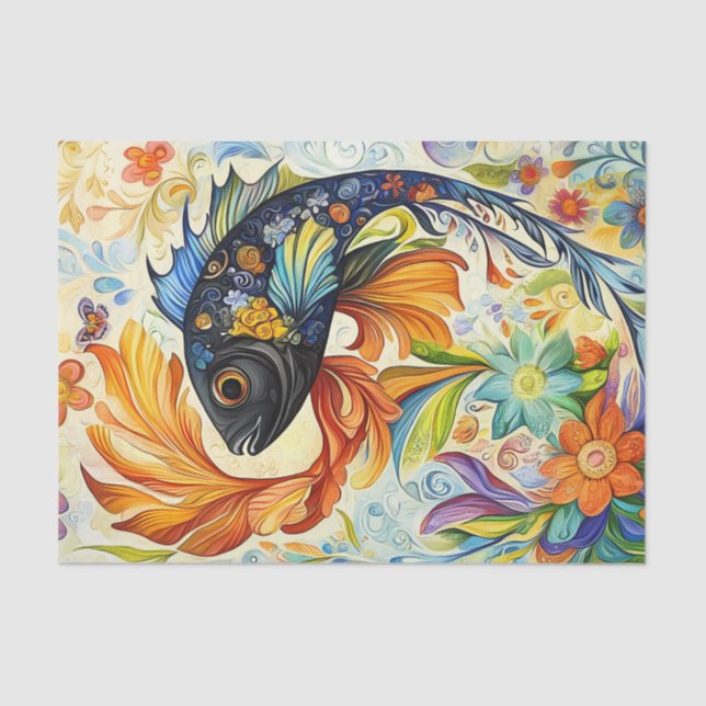 Papier Mousseline Poisson (Recto)