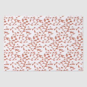 Papier Mousseline Poisson à la coque rouge