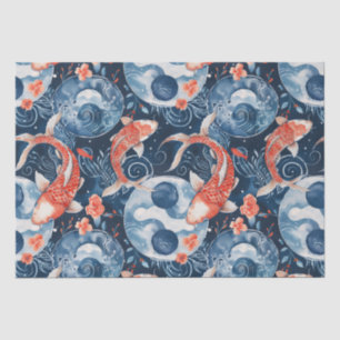 Papier Mousseline Poisson japonais dans l'aquarelle