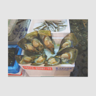 Papier Mousseline Poissons de moules géantes Tsukiji, Tokyo, Japon