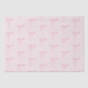 Papier Mousseline Poitrine rose motif bébé douche