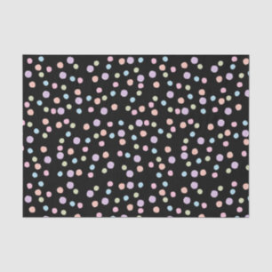 Papier Mousseline Polka colorée point aquarelle mignonne fille uniqu