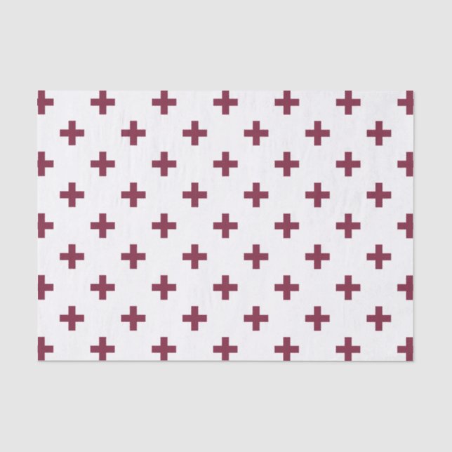 Papier Mousseline Polka de mûre croise sur blanc (Recto)