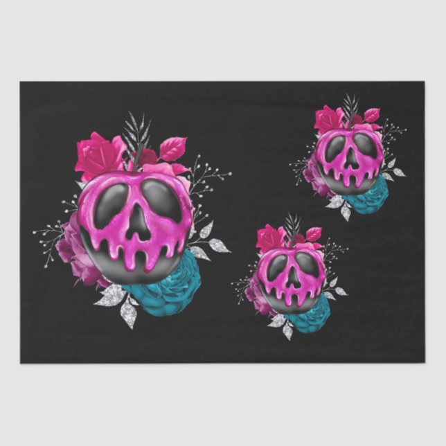 Papier Mousseline Pomme De Bonbons Poîlée Avec Fleurs Découpage (Recto)