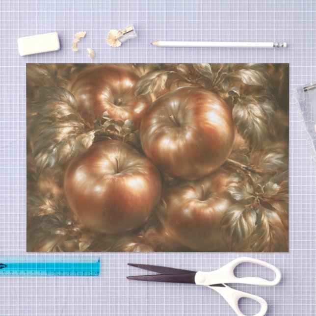 Papier Mousseline Pommes (Artisanat)