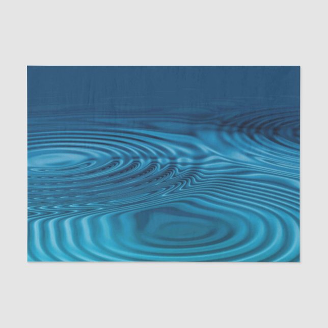 Papier Mousseline Pommes bleu Aqua (Recto)
