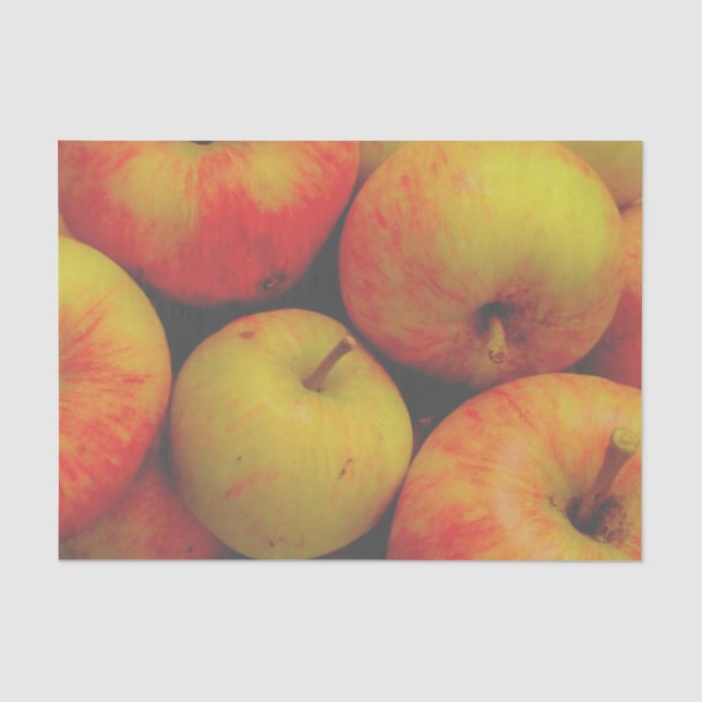Papier Mousseline Pommes d'automne (Recto)