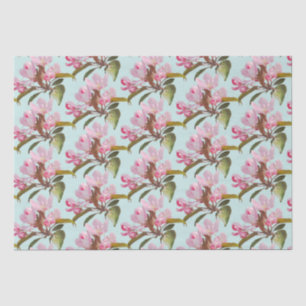 Papier Mousseline Pommes fleuries