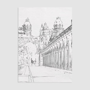 Papier Mousseline Pont de Bir-Hakeim - Paris, France
