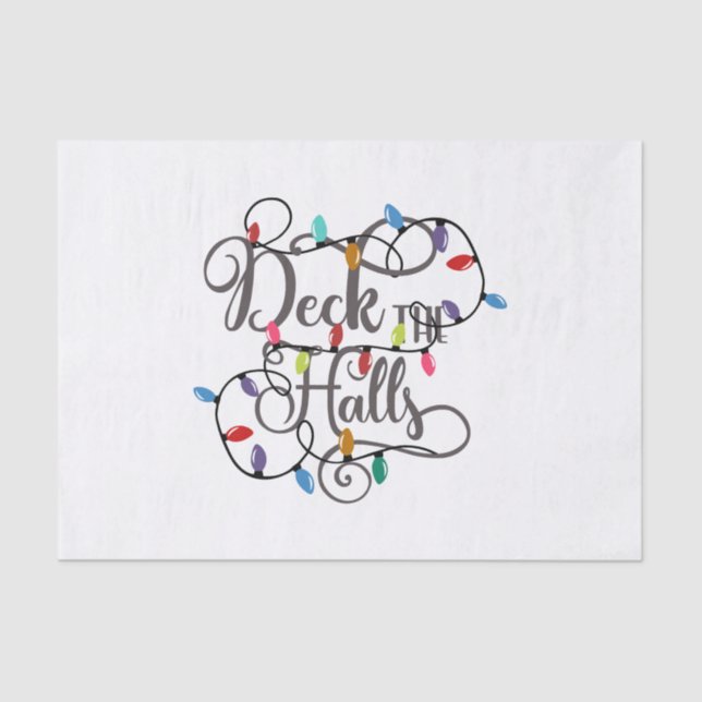 Papier Mousseline pont des halls lumières de Noël (Recto)