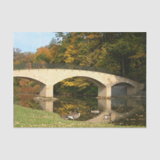 Papier Mousseline Pont Rainbow à l'automne au Grove City College