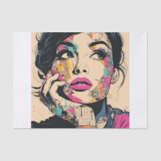 Papier Mousseline PoP Art Queen1.5