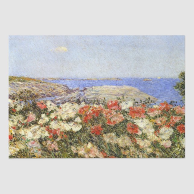 Papier Mousseline Poppies sauvages sur les îles de Shoals (Recto)