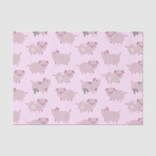 Papier Mousseline Portes et Motifs pour bébés roses mignons