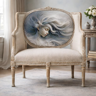 Papier Mousseline Portrait d'ange éthéré en découpage