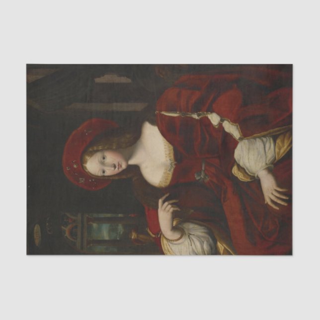 Papier Mousseline Portrait de Dona Isabel de Request (Recto)