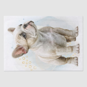 Papier Mousseline Portrait de French Bulldog