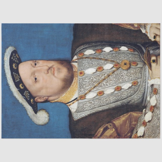 Papier Mousseline Portrait de Henri VIII d'Angleterre, Holbein (Recto)