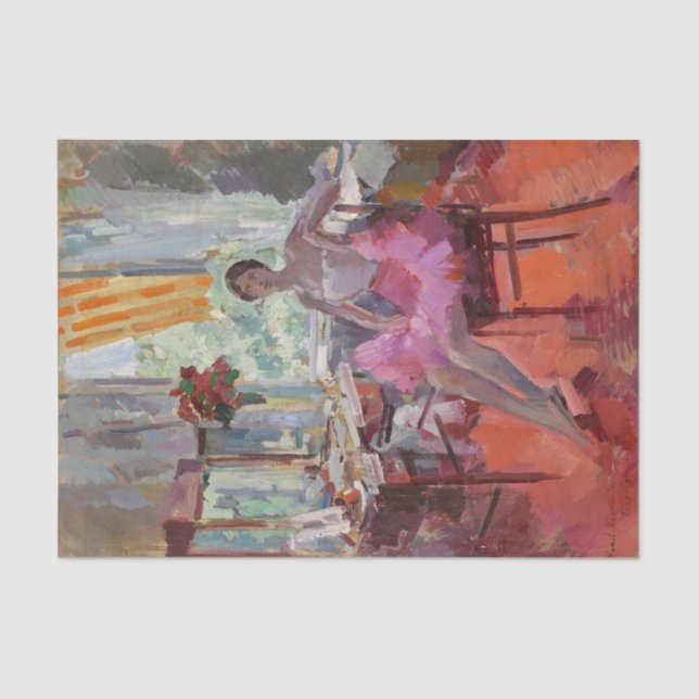 Papier Mousseline Portrait de la Ballerina Vera Trefilova (Recto)