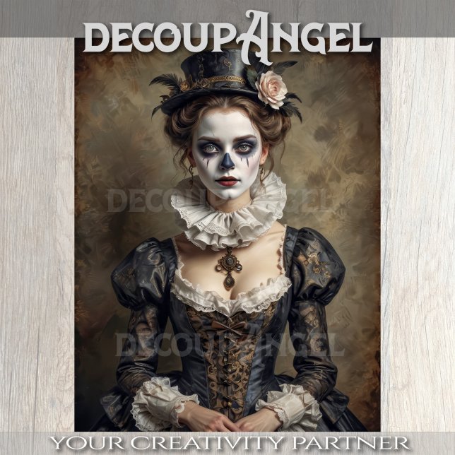 Papier Mousseline Portrait de l'actrice de théâtre historique #1Déco (Créateur téléchargé)