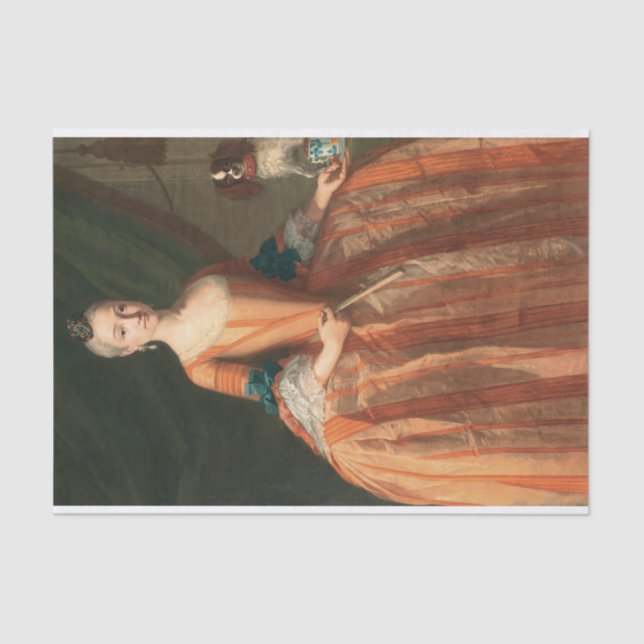 Papier Mousseline Portrait de l'infante Maria Josefa par Bonito (Recto)