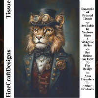 Portrait de lion steampunk victorien CH9 découpage