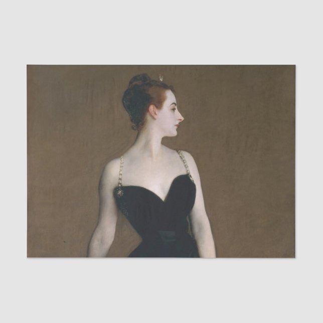 Papier Mousseline Portrait de Madame X par John Singer Sargent avec  (Recto)