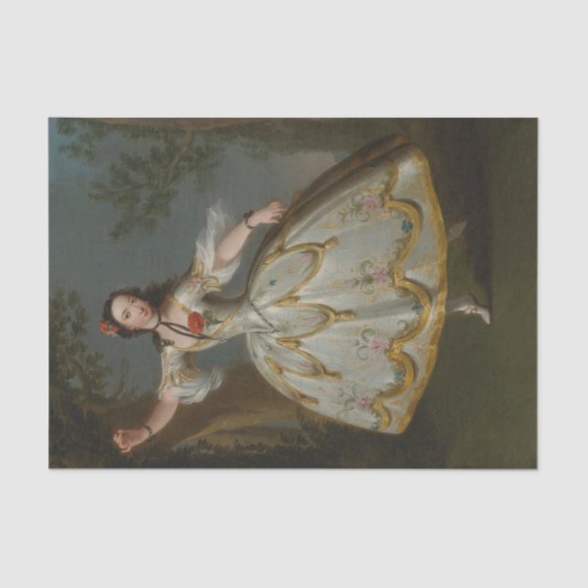 Papier Mousseline Portrait de Mademoiselle Violette, Edward Haytley (Recto)