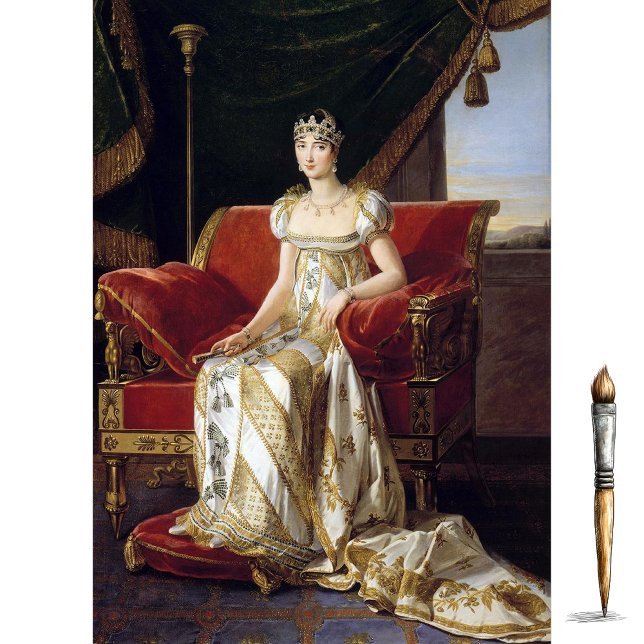 Papier Mousseline Portrait de Pauline Bonaparte, Princesse Borghèse (Créateur téléchargé)