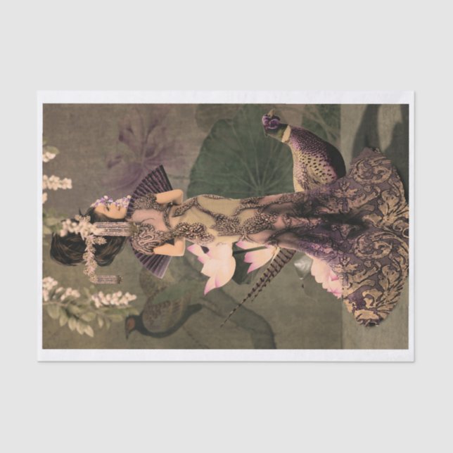 Papier Mousseline Portrait de Peony, une femme orientale (Recto)