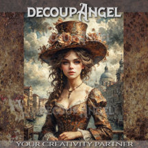 Portrait d'une femme à Venise - Découpage -