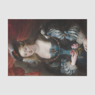 Papier Mousseline Portrait d'une jeune femme par Pierre Paul Rubens