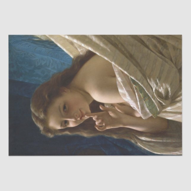 Papier Mousseline Portrait d'une jeune femme sensuelle (Recto)