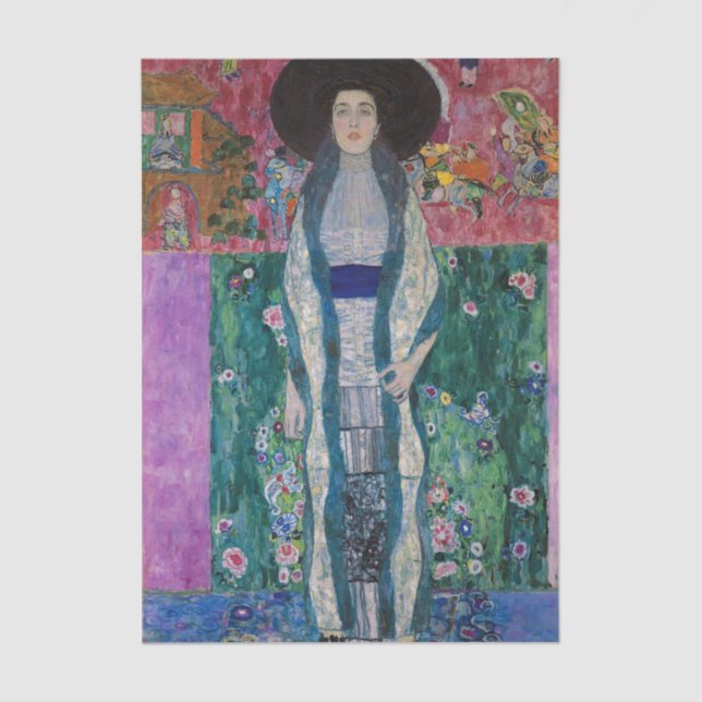 Papier Mousseline Portrait of Adele Bloch Bauer, Gustav Klimt (Recto)