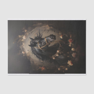 Papier Mousseline Portrait Peinture d'une heure avec Rose