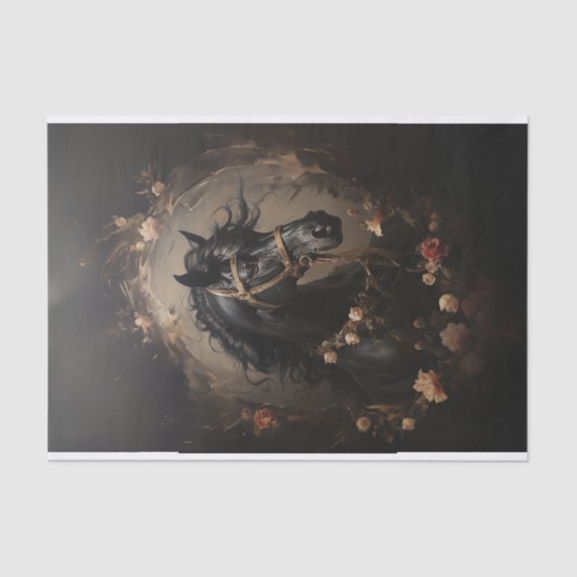 Papier Mousseline Portrait Peinture d'une heure avec Rose (Recto)