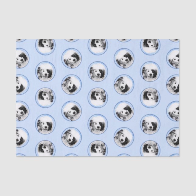 Papier Mousseline Portugais peinture de chien d'eau PWD Art original (Recto)